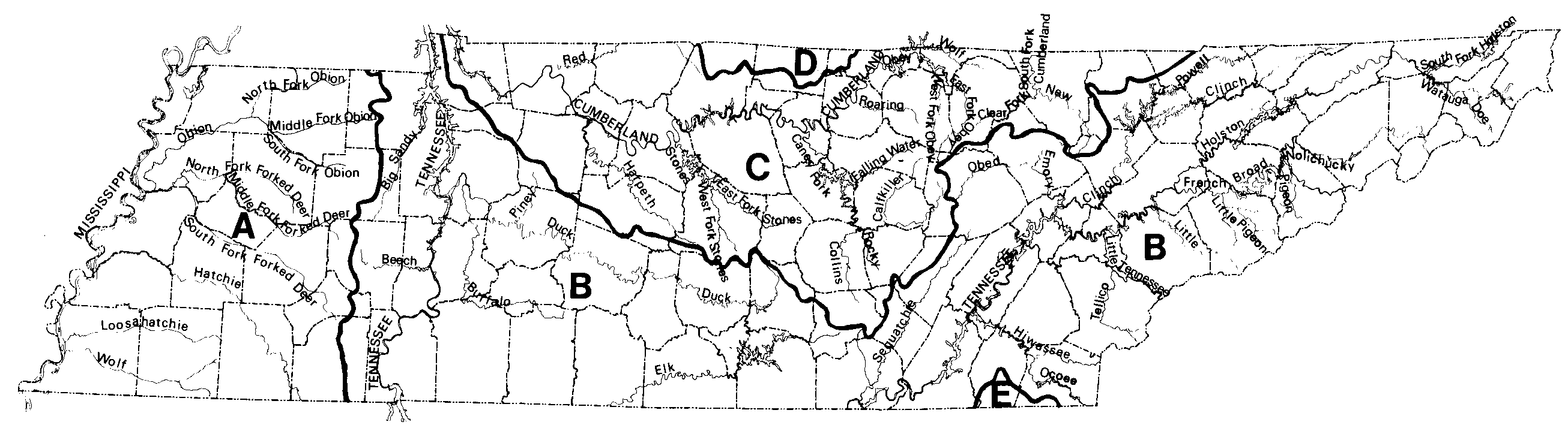 Figure 3: Rivers and Major Drainage Systems