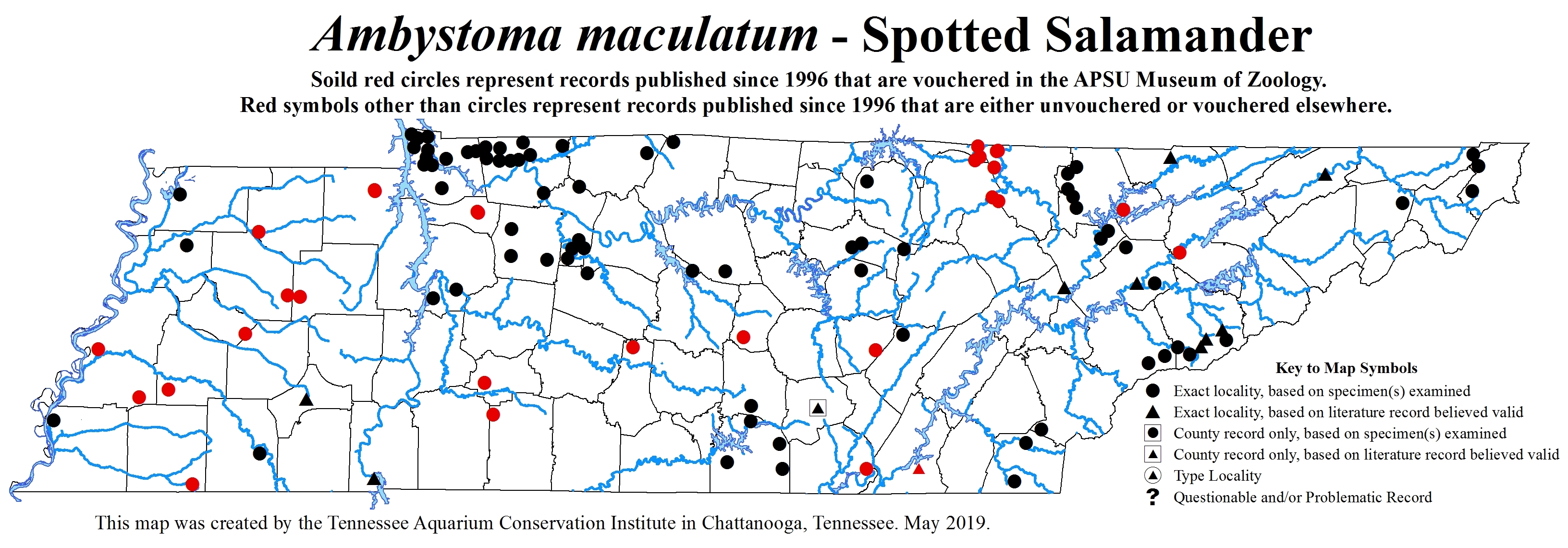 New Distribution Map - Ambystoma maculatum Baird - (Shaw)